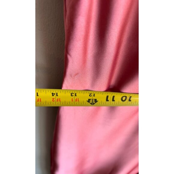ZARA Women’s Pink Satin Cowl Neck Midi Dress Elegant Bloggers Favorite Size M NW - Picture 9 of 12